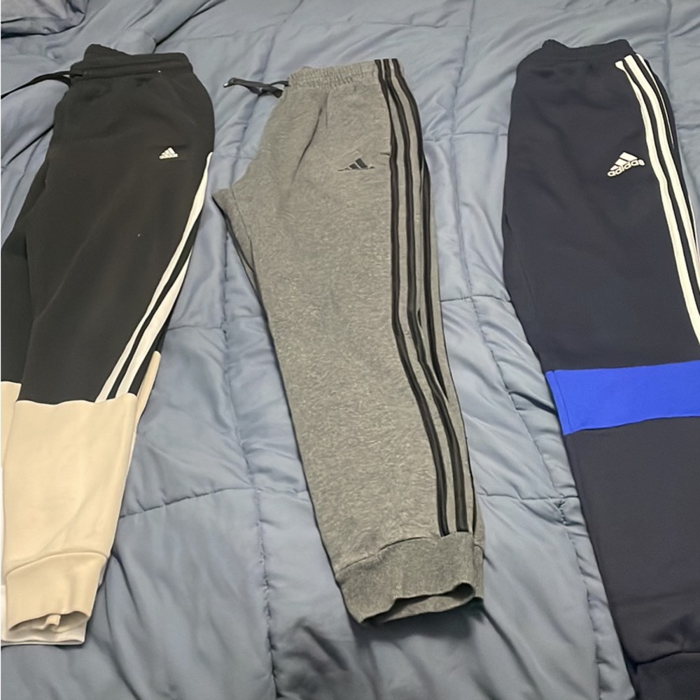 3 men’s Adidas Joggers